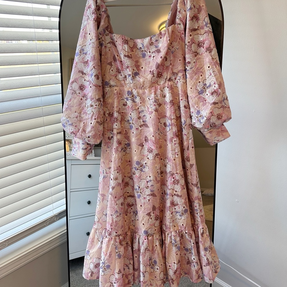 Alamour Sanela Floral Pink Dress